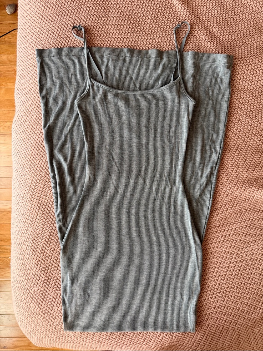 Skims Lounge Grey Maxi Slip XS